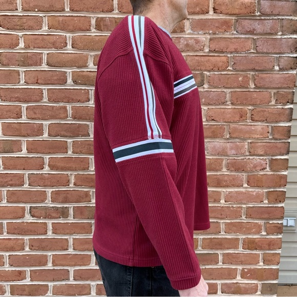 Extreme quality burgundy ribbed knit top size XXL - Picture 4 of 9